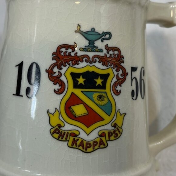 VTG Johns Hopkins Univ 1956 Ceramic Stein Mug Phi Kappa Psi Fraternity - Picture 7 of 12